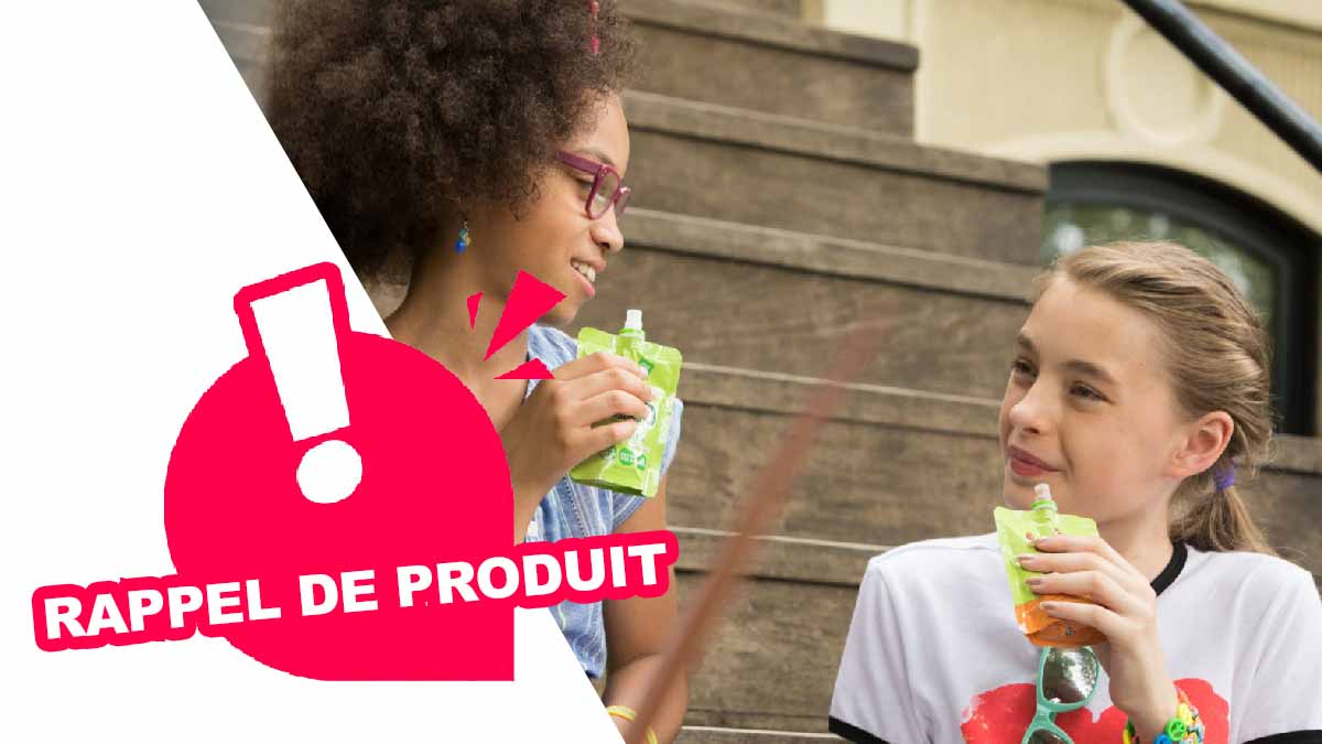 Rappel de produit : des gourdes de compotes rappelés !